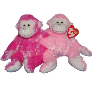 Ty Beanie Baby Friends - MWMT (Monkey Couple Pink & Red) - Picture 1 of 1