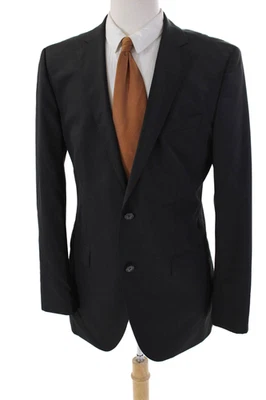 Boss Hugo Boss Mens Two Button The Jam 76 Blazer Jacket Black Wool Size 40 Long - Image 1 of 4