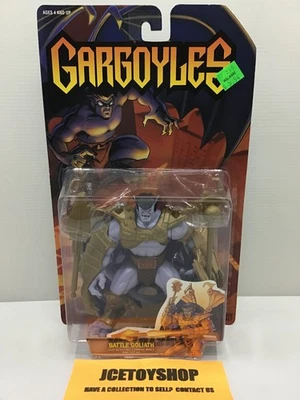 KENNER 1995 GÁRGULAS BATALHA GOLIAS FIGURA COM MAÇA DE EXPLOSÃO E LANÇA MOSC - Imagem 1 de 4