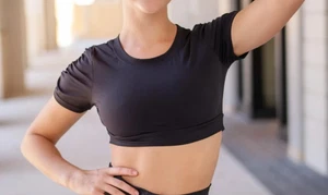 WERK women Black Elliptical Bra Top size: M - Picture 1 of 5