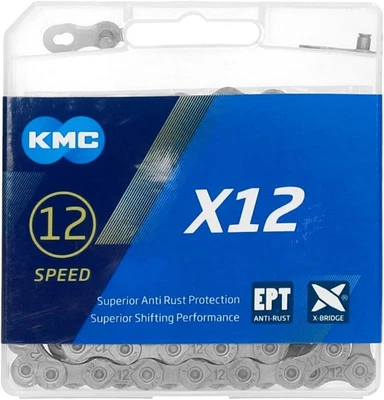 KMC X12 EPT 12-Speed EcoProteQ Edition X-Series Bicycle Chain 126 Links