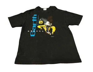 Vintage 1994 Garth Brooks Concert T Shirt Single Stitch Black XL Made in USA - Picture 1 of 5