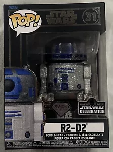 Official Star Wars Celebration Anaheim 2022 Diamond Edition R2-D2 Funko Pop 31 - Picture 1 of 6