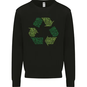 Recycle Bike Fun Cyclist Funny Kids Sweatshirt Jumper - Picture 1 of 82