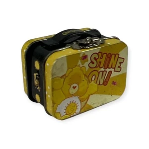 Care Bears Funshine Bear MINI Lunchbox Tin Keychain Size - Picture 1 of 4