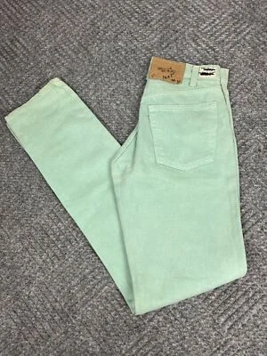 Jeans verde perna reta vintage anos 80 Levi’s 505 tamanho adulto 28x34 novo com etiquetas estoque morto - Imagem 1 de 4