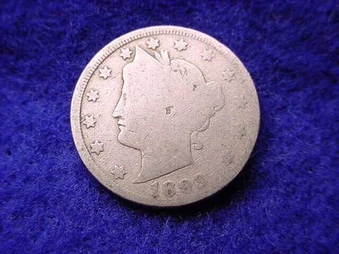 1893 LIBERTY NICKEL SEMI-KEY DATE COIN!!    #45 Cover
