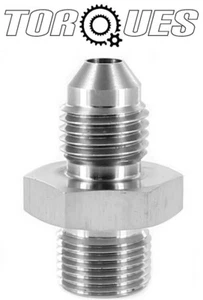 AN-4 ( 4AN AN04 ) M12x1.0 Metric Stainless Steel Adapter - Picture 1 of 2