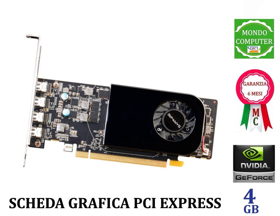 SCHEDA GRAFICA PCI EXPRESS 4 GB SAPPHIRE GPRO 4200 - Immagine 1 di 1
