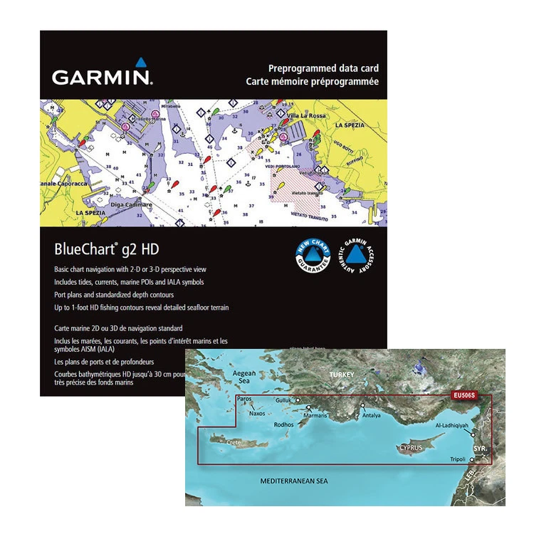 GARMIN Bluchart G2 - Creta / Cipro  -SD/MICRO SD ART. 010-C0850-20 - Immagine 1 di 1