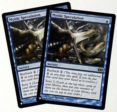 X2 MTG Future Sight (FUT 041) Mystic Speculation - NM - Uncommon - The List - Image 1 of 2