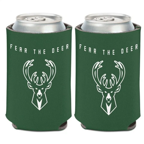 MILWAUKEE BUCKS SOFT FOAM CAN BOTTLE COOZIE KOOZIE COOLER HOLDER NBA LICENSED Cover