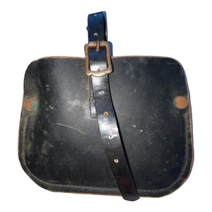 Antique Handmade Leather Bag. 18cm / 14cm  - Picture 1 of 11