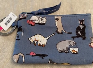 Vera Bradley Zip ID Case with Key Ring in Cats Meow.  NEW - Picture 1 of 6