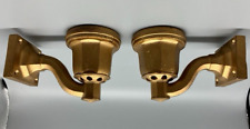 PAIR OF GAS LIGHTING WALL MOUNTED SCONCE HOLDERS PATENTED APRIL 1, 1902