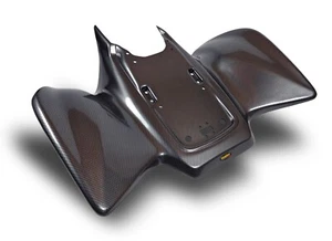 NEW HONDA TRX300EX 93-06 BLACK CARBON FIBER PLASTIC CUSTOM REAR FENDER PLASTICS - Picture 1 of 1