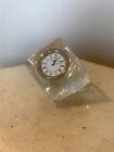 Waterford Crystal Clock Desk Paperweight Small 3” Cube