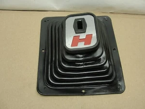 Vintage Hurst 4 Speed Shifter Boot With Red "H" 8 3/4" X 7 3/4". Gasser Hot Rod - Picture 1 of 9