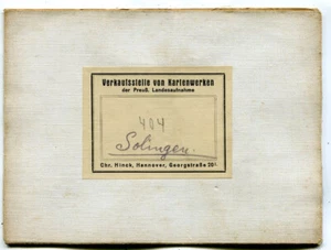 Uralte Landkarte Solingen,Opladen,Wermelskirchen,Umdruckausgabe 1898 - Bild 1 von 6