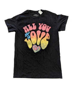 Lennon McCartney T-Shirt Black Adult M All You Need Is Love Goodie Two Sleeves - Picture 1 of 6