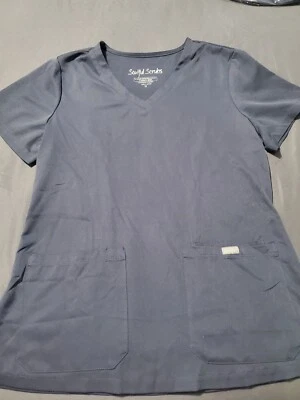 Pewter Gray, Soulful Scrubs Top, Size M, Item 13 - Image 1 of 4