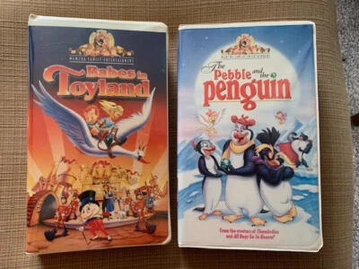 Babes in Toyland AND Pebble and the Penguin (VHS, 1995/1997, Clam Shell Cases) - Image 1 of 3