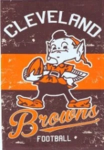 NFL Heavy Duty 28``X44`` Cleveland Browns Banner - Picture 1 of 1