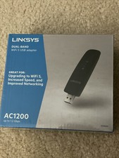 Linksys WUSB6300 Dual-Band AC1200 Wireless USB 3.0 Adapter - Black