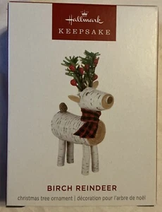 2024 Birch Reindeer Hallmark Keepsake Christmas Ornament New - Picture 1 of 4