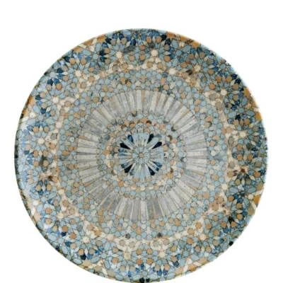 Bonna Luca Mosaic Gourmet Blau 6x Speiseteller Essteller Teller flach rund 27cm - Bild 1 von 4