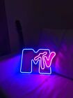 14"x10,3" MTV Television Flex DEL Neon Panneau Nuit Lumière Fête Cadeau Décoration