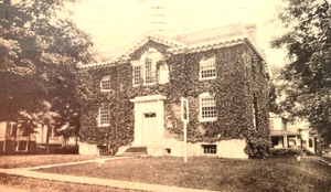 1930s Montrose Pennsylvania Public Library Vintage Rppc Real Picture Post Card - Picture 1 of 3