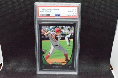 Mike Trout #101 - 2011 Bowman Draft - Rookie - PSA 8.5 NM-MT+ - Image 1 of 3