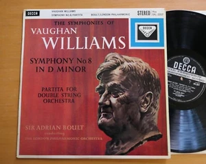 SXL 2207 ED1 Vaughan Williams Symphony no. 8 Boult NEAR MINT Decca 1st WBG 1D 1D - Picture 1 of 6