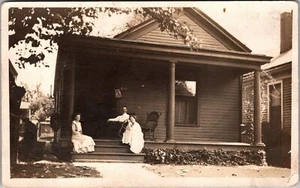 1911 RPPC POSTKARTE Familienhaus Veranda verschickt Memphis Tennessee JE21 - Bild 1 von 2
