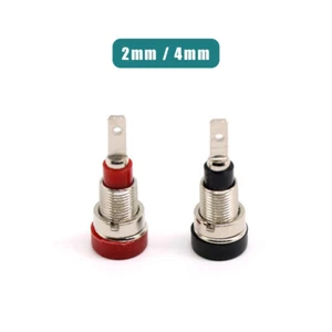 Poteau de fixation Φ2 mm/Φ4 mm cuivre pur banane douille panneau jack borne isolée - Photo 1/5