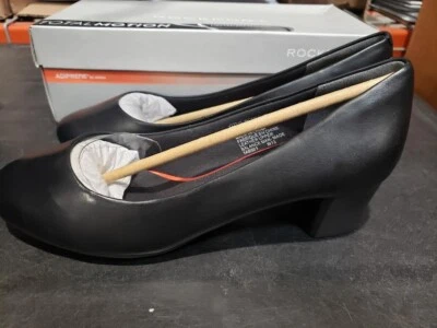 Tacones altos Rockport Total Motion (cuero liso negro) talla 7M Foto 1 de 4