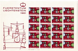 LIECHTENSTEIN EUROPA COMPLETE SHEETS MNH 1961 - 1970. SOLD INDIVIDUALY AS PRICED - Picture 1 of 10