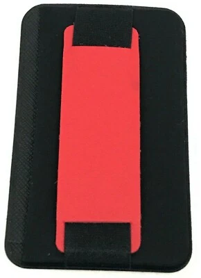 Cell Phone Lycra Leather Adhesive Credit Card ID Cover Pouch Stand Holder Wallet - Image 1 of 4