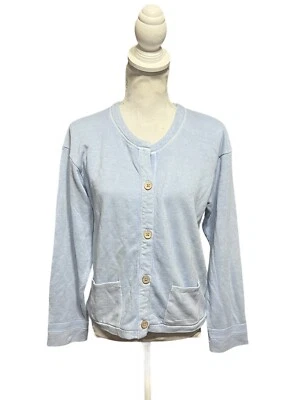 Poetry Hemp & Organic Cotton Chambray Blue Jersey Jacket Size US 2 - Image 1 of 4