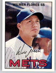 2016 Heritage Wilmer Flores MLB Base Card PWE Mets #398 - Picture 1 of 2