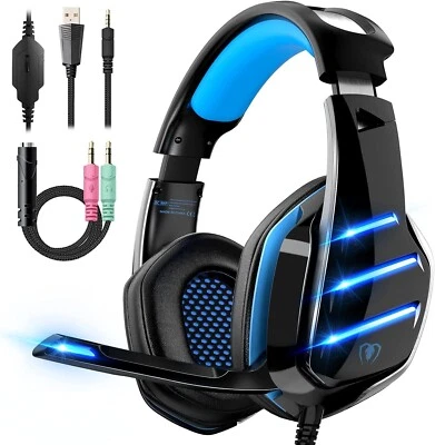Beexcellent GM-3 Gaming Headset: 7.1 Surround Sound - Lightweight Aluminum Frame