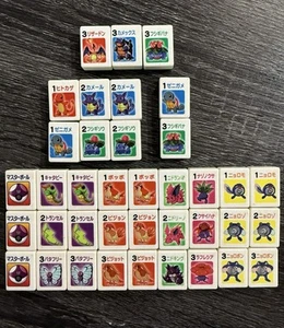 Pokemon Mahjong Ponjan Tiles 1990 TOMY Charizard Venusaur Blastoise ( 38pcs) - Picture 1 of 3