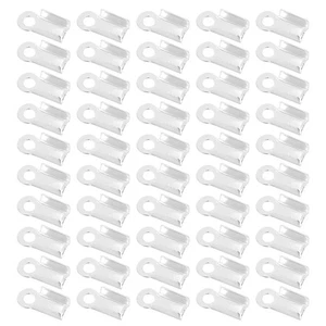 Abrazaderas de cinta de clip lateral brillante de 500 piezas para prensas para hacer joyas - Imagen 1 de 12
