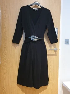 2-piece Jaeger Dress Size 10 & Jaeger Genuine Leather Belt Elegant Outfit - Picture 1 of 13