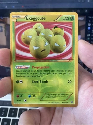 Pokemon Plasma Blast Exeggcute 102/101 Secret Rare 102/101 - Image 1 of 2