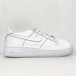 Nike Boys Air Force 1 LE FV5951-111 White Casual Shoes Sneakers Size 7Y - Picture 1 of 12