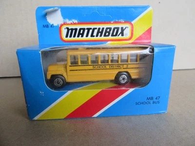 267B Vintage 1981 Matchbox MB 47 Bus School District 2 US 1:76 New +Box - Image 1 of 4