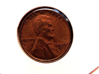 1937-D Lincoln Wheat Cent Brown Lightly Circulated - Image 1 of 4