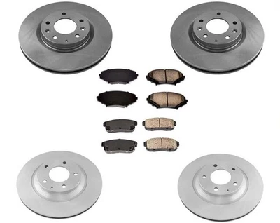 Front Disc Brake Rotors Rear Rotors Brake Pads for Mazda RX8 Base 04-08 302MM - Image 1 of 4